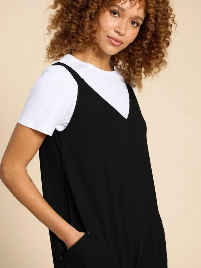 White Stuff DRESSES Selina Jersey Jumpsuit Pure Black 8211 Women White Stuff DRESSES Selina Jersey Jumpsuit Pure Black 8211 Women