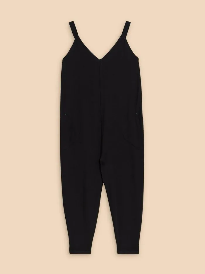 White Stuff DRESSES Selina Jersey Jumpsuit Pure Black 8211 Women White Stuff DRESSES Selina Jersey Jumpsuit Pure Black 8211 Women