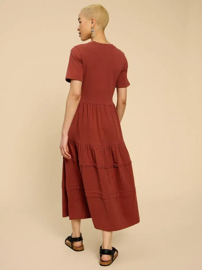 White Stuff DRESSES Vera Jersey Midi Dress Dk Red 8211 Women White Stuff DRESSES Vera Jersey Midi Dress Dk Red 8211 Women