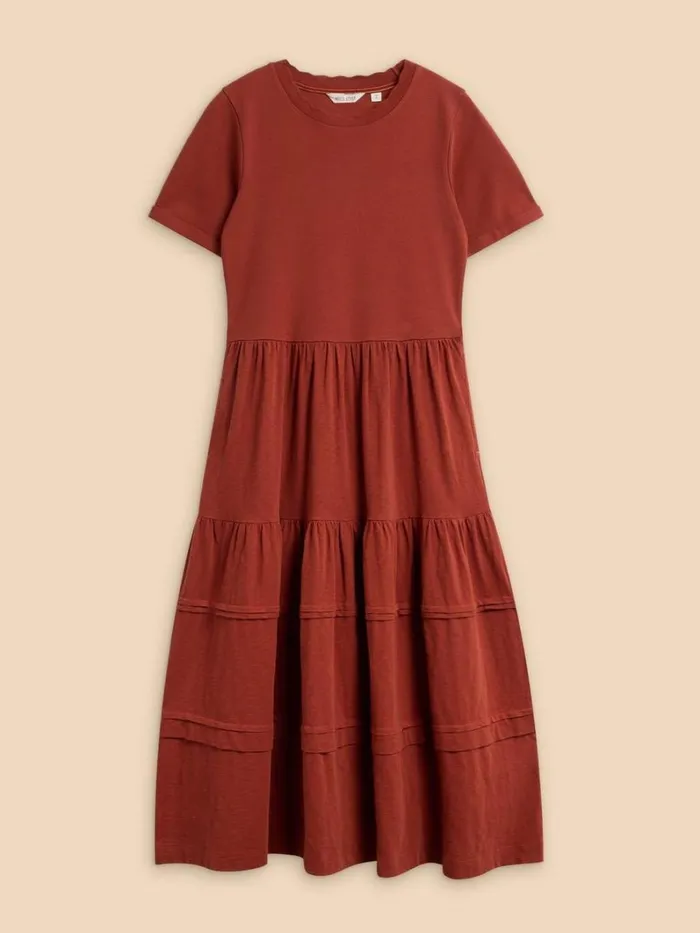 White Stuff DRESSES Vera Jersey Midi Dress Dk Red 8211 Women White Stuff DRESSES Vera Jersey Midi Dress Dk Red 8211 Women