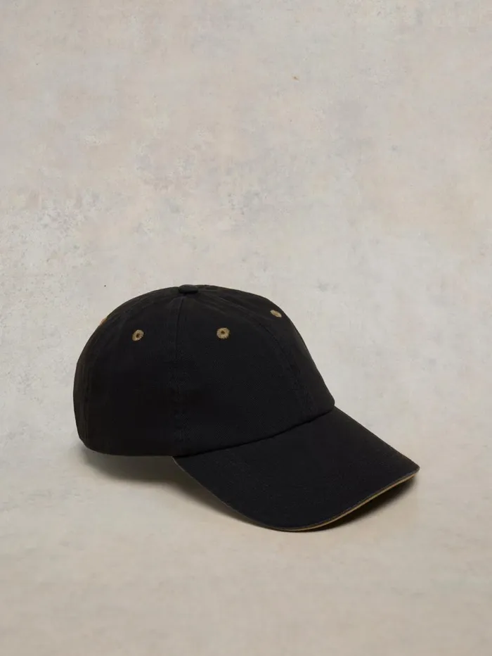 White Stuff HATS Cotton Casual Baseball Cap Pure Black 8211 Men White Stuff HATS Cotton Casual Baseball Cap Pure Black 8211 Men