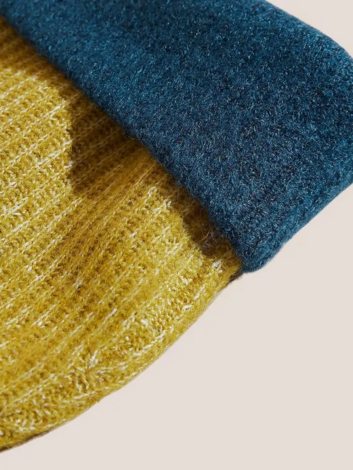 White Stuff HATS Reversible Colourblock Beanie Teal Multi 8211 Women White Stuff HATS Reversible Colourblock Beanie Teal Multi 8211 Women
