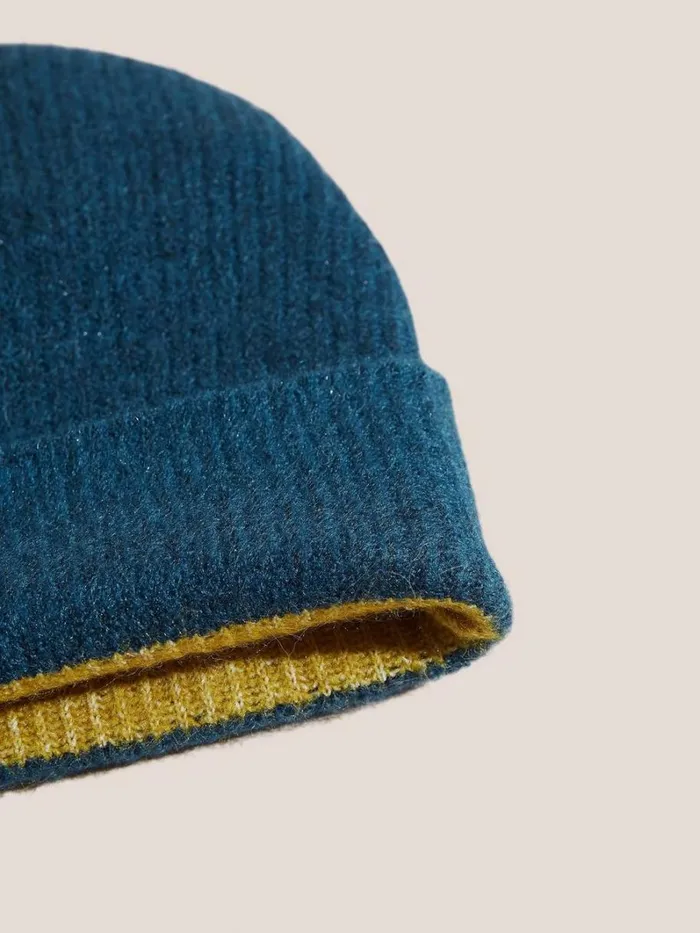 White Stuff HATS Reversible Colourblock Beanie Teal Multi 8211 Women White Stuff HATS Reversible Colourblock Beanie Teal Multi 8211 Women