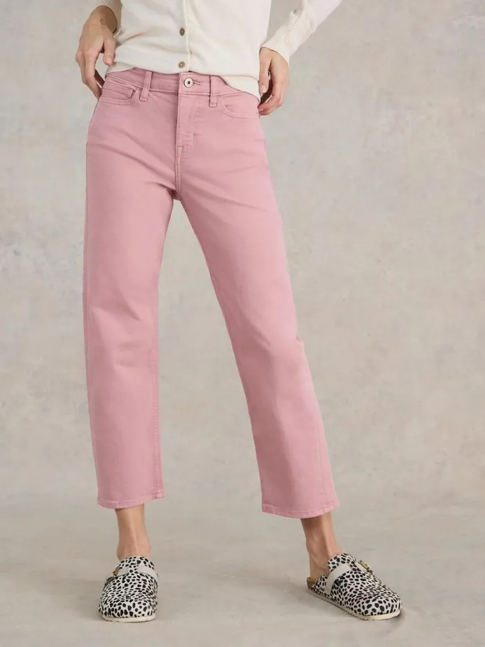 White Stuff JEANS Blake Straight Cropped Jean Dusty Pink 8211 Women