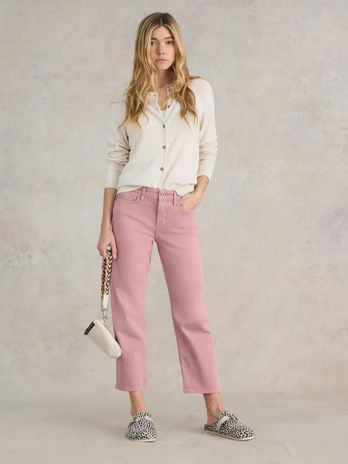 White Stuff JEANS Blake Straight Cropped Jean Dusty Pink 8211 Women White Stuff JEANS Blake Straight Cropped Jean Dusty Pink 8211 Women