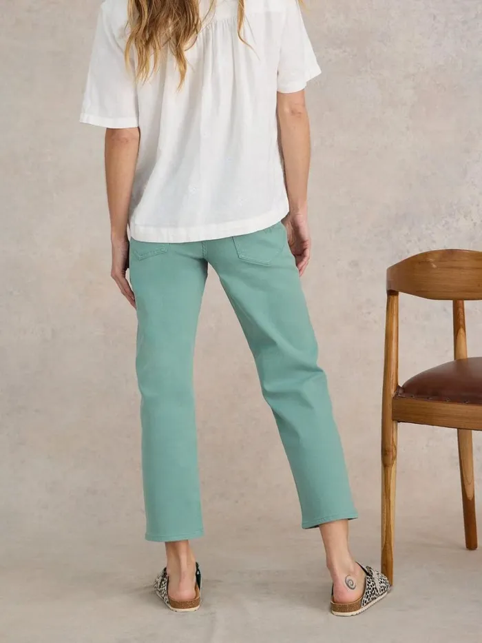 White Stuff JEANS Blake Straight Cropped Jean Mid Teal 8211 Women White Stuff JEANS Blake Straight Cropped Jean Mid Teal 8211 Women