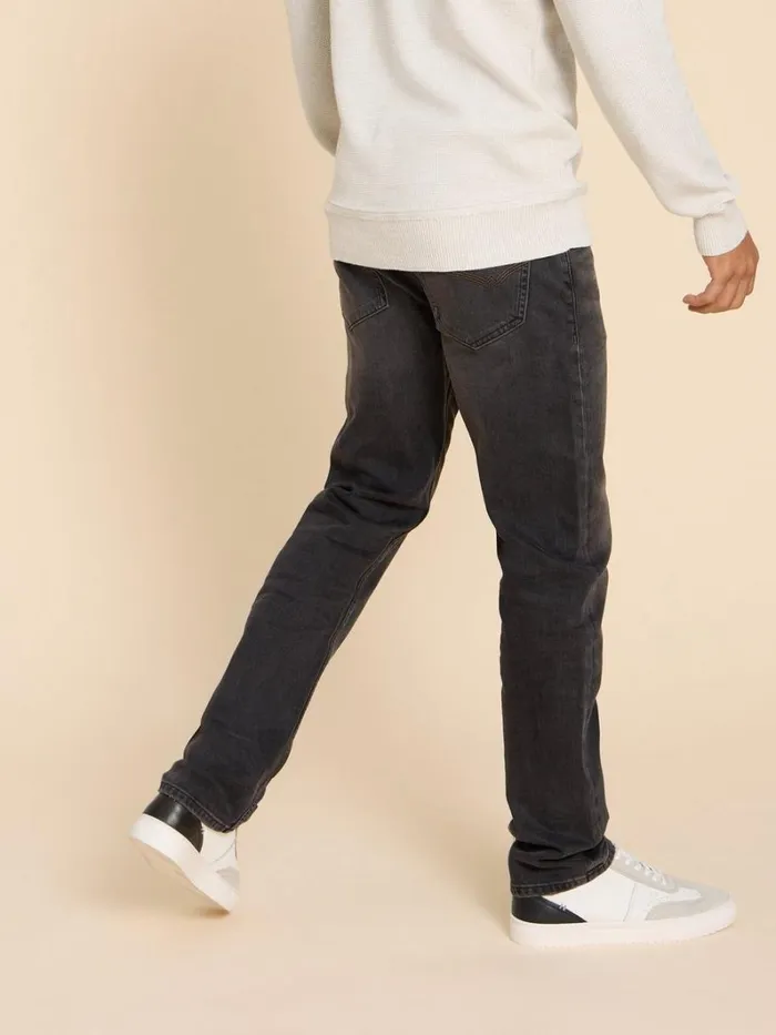 White Stuff JEANS Eastwood Straight Jean Washed Black 8211 Men White Stuff JEANS Eastwood Straight Jean Washed Black 8211 Men