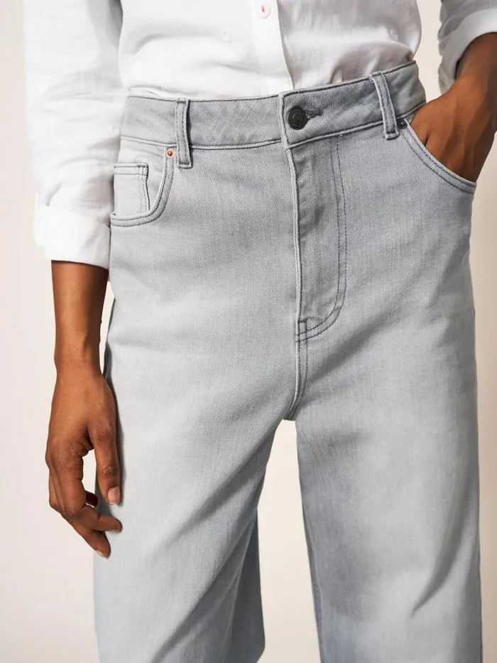 White Stuff JEANS Heidi Wide Leg Jean Light Grey 8211 Women White Stuff JEANS Heidi Wide Leg Jean Light Grey 8211 Women