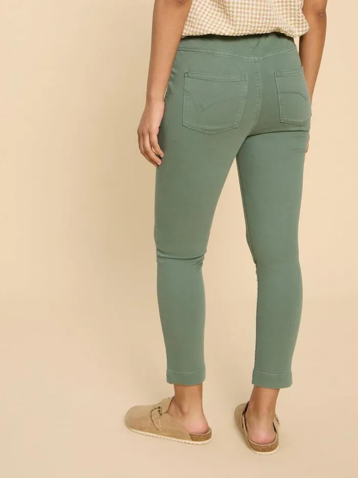 White Stuff JEANS Janey Cotton Cropped Jegging Mid Green 8211 Women White Stuff JEANS Janey Cotton Cropped Jegging Mid Green 8211 Women