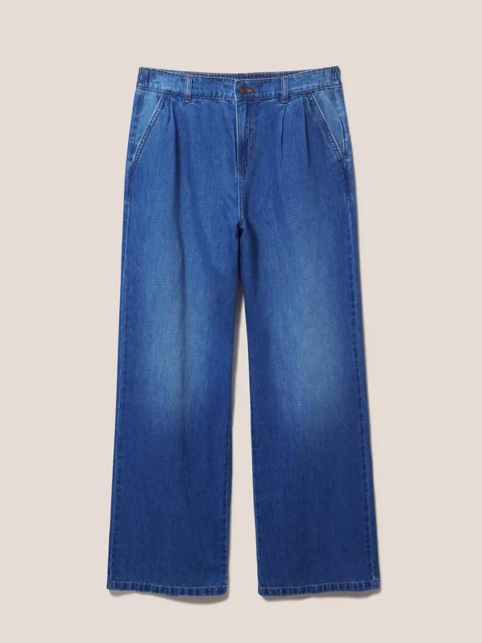 White Stuff JEANS Ren Cotton Linen Wide Leg Jean Mid Denim 8211 Women White Stuff JEANS Ren Cotton Linen Wide Leg Jean Mid Denim 8211 Women
