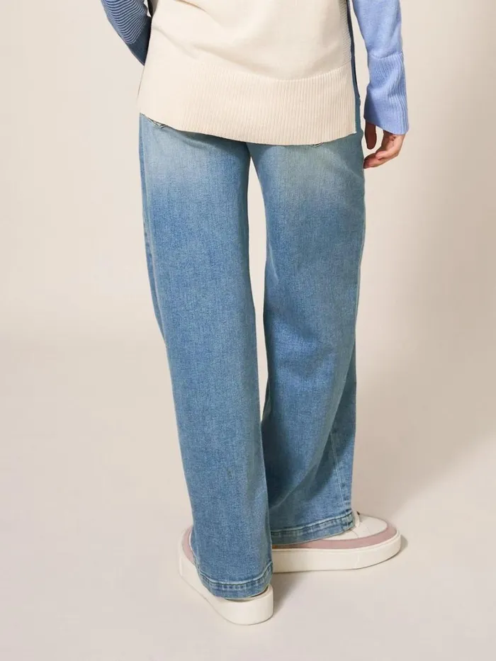 White Stuff JEANS Sadie Wide Leg Jean Light Denim 8211 Women White Stuff JEANS Sadie Wide Leg Jean Light Denim 8211 Women