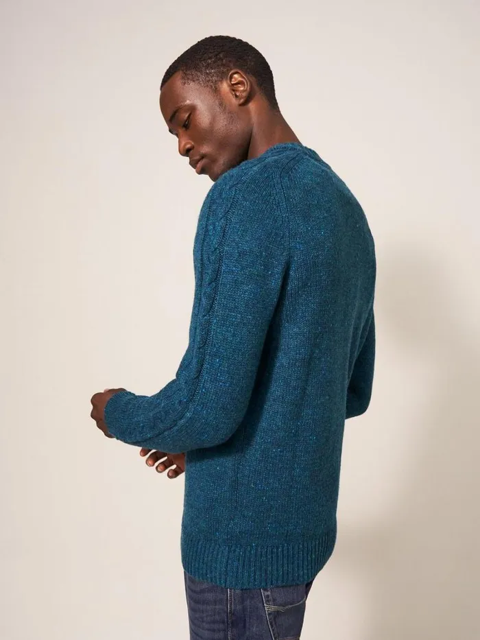 White Stuff KNITWEAR Arundel Crew Dk Teal 8211 Men White Stuff KNITWEAR Arundel Crew Dk Teal 8211 Men