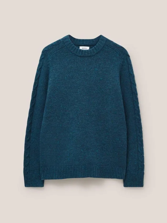 White Stuff KNITWEAR Arundel Crew Dk Teal 8211 Men White Stuff KNITWEAR Arundel Crew Dk Teal 8211 Men
