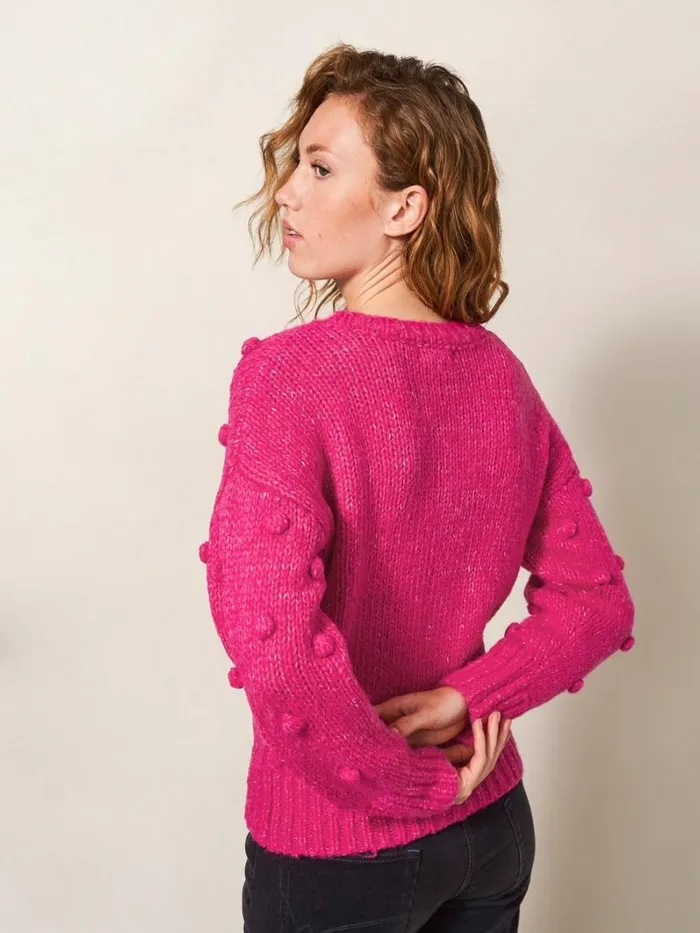 White Stuff KNITWEAR BOBBLE JUMPER Bright Pink 8211 Women White Stuff KNITWEAR BOBBLE JUMPER Bright Pink 8211 Women