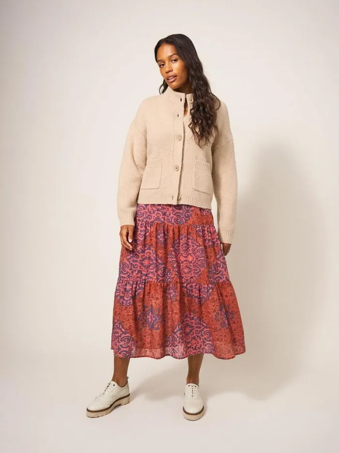 White Stuff KNITWEAR BONNIE CARDI Dark Natural 8211 Women White Stuff KNITWEAR BONNIE CARDI Dark Natural 8211 Women