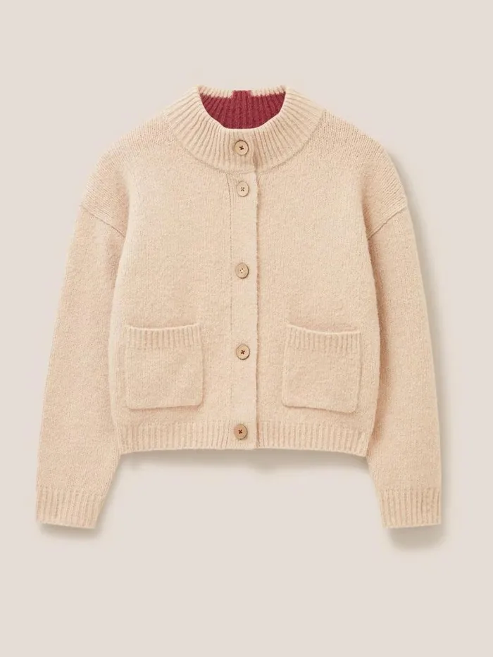 White Stuff KNITWEAR BONNIE CARDI Dark Natural 8211 Women White Stuff KNITWEAR BONNIE CARDI Dark Natural 8211 Women