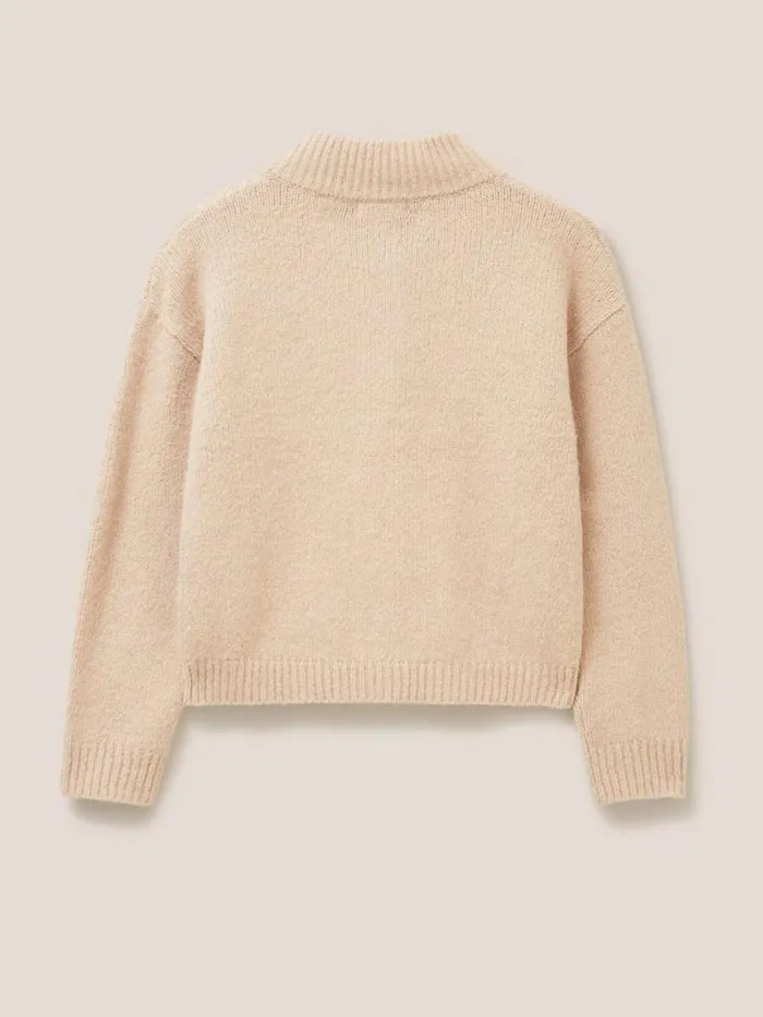 White Stuff KNITWEAR BONNIE CARDI Dark Natural 8211 Women White Stuff KNITWEAR BONNIE CARDI Dark Natural 8211 Women