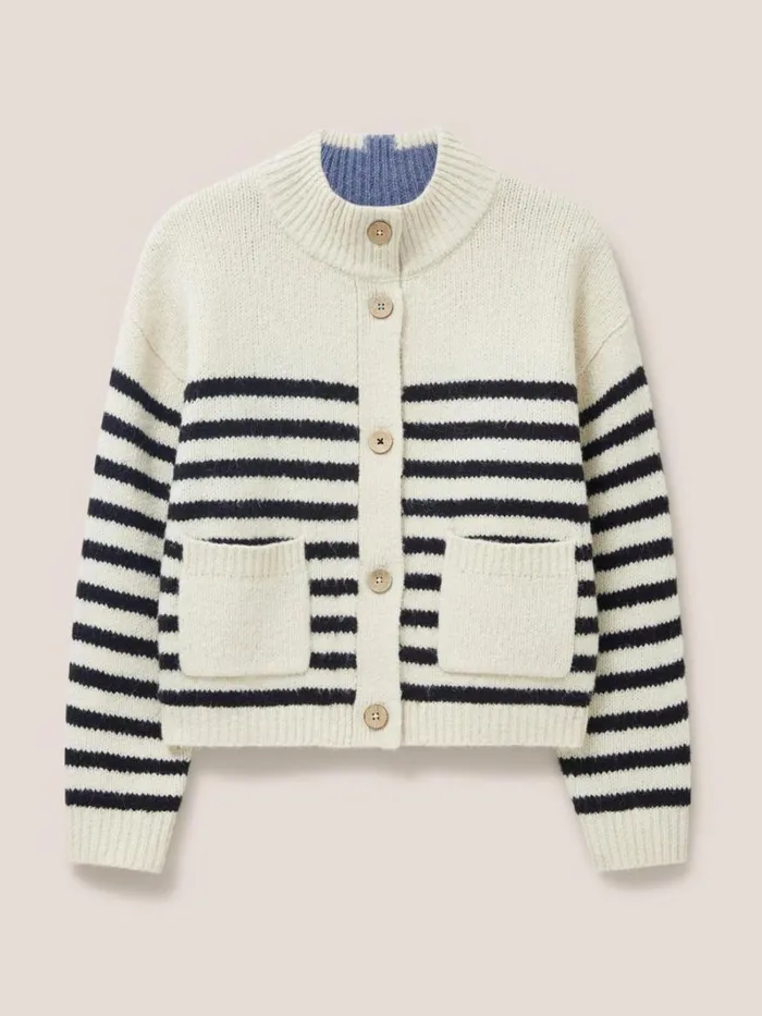 White Stuff KNITWEAR BONNIE CARDI Ivory Multi 8211 Women White Stuff KNITWEAR BONNIE CARDI Ivory Multi 8211 Women