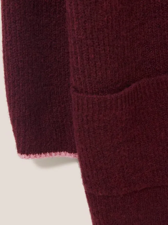 White Stuff KNITWEAR ERICA LONGLINE CARDI Dk Plum 8211 Women White Stuff KNITWEAR ERICA LONGLINE CARDI Dk Plum 8211 Women