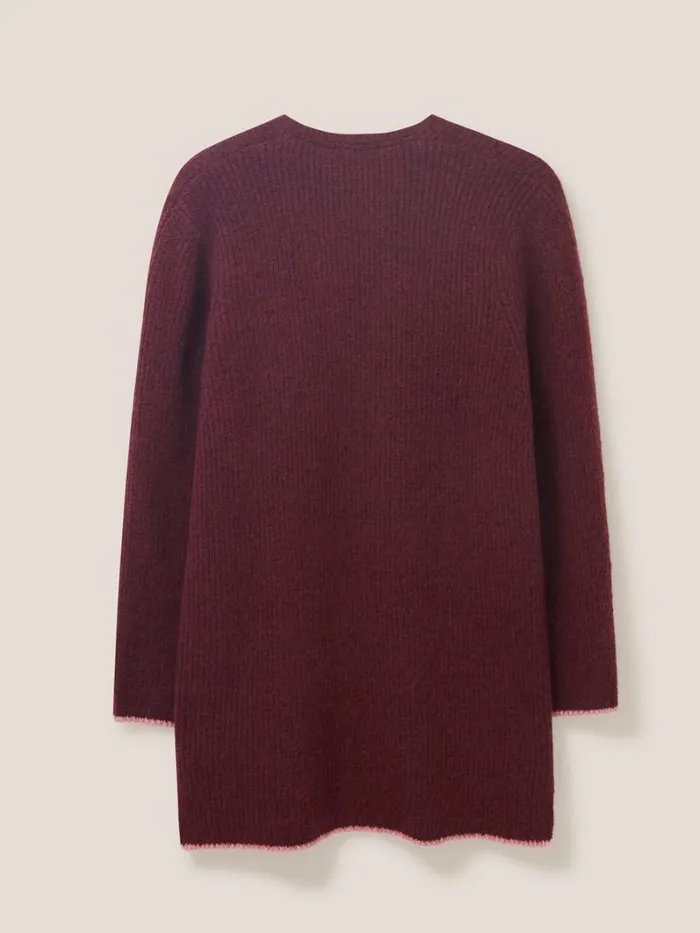 White Stuff KNITWEAR ERICA LONGLINE CARDI Dk Plum 8211 Women White Stuff KNITWEAR ERICA LONGLINE CARDI Dk Plum 8211 Women