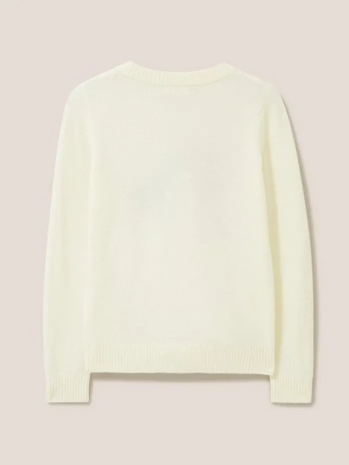 White Stuff KNITWEAR FLORRIE FLORAL JUMPER Pale Ivory 8211 Women White Stuff KNITWEAR FLORRIE FLORAL JUMPER Pale Ivory 8211 Women