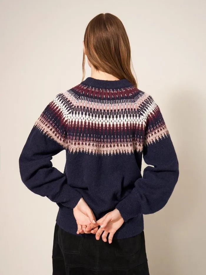 White Stuff KNITWEAR FRANKIE FAIRISLE JUMPER Dark Navy 8211 Women White Stuff KNITWEAR FRANKIE FAIRISLE JUMPER Dark Navy 8211 Women