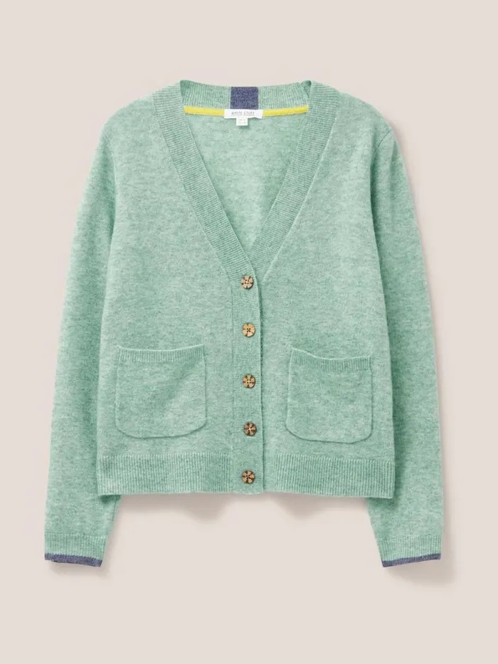 White Stuff KNITWEAR JAMIE CARDI Light Green 8211 Women White Stuff KNITWEAR JAMIE CARDI Light Green 8211 Women