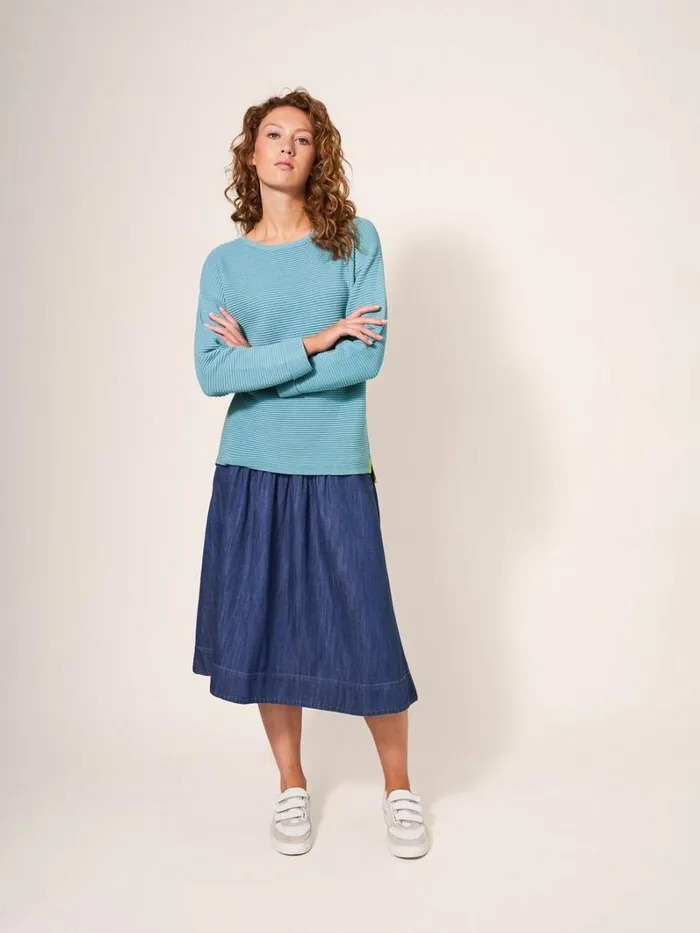 White Stuff KNITWEAR JANA JUMPER Mid Teal 8211 Women