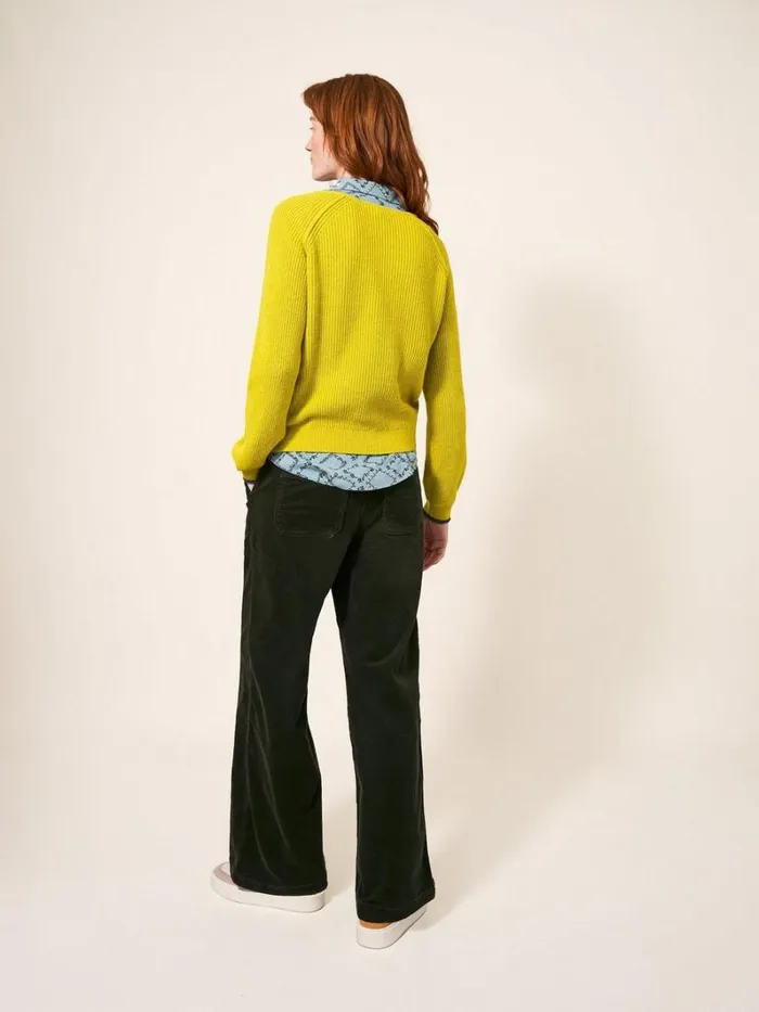White Stuff KNITWEAR JENNIE RIB JUMPER Mid Chartreuse 8211 Women White Stuff KNITWEAR JENNIE RIB JUMPER Mid Chartreuse 8211 Women