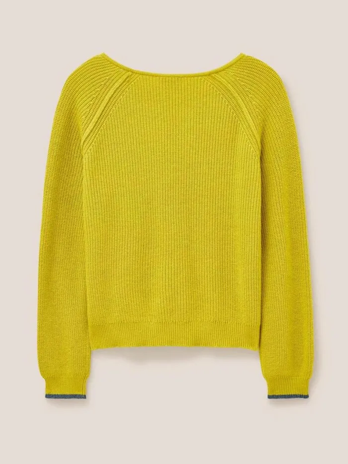 White Stuff KNITWEAR JENNIE RIB JUMPER Mid Chartreuse 8211 Women White Stuff KNITWEAR JENNIE RIB JUMPER Mid Chartreuse 8211 Women
