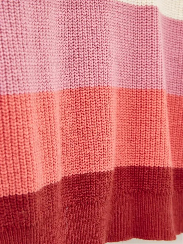 White Stuff KNITWEAR JENNIE RIB JUMPER Pink Multi 8211 Women White Stuff KNITWEAR JENNIE RIB JUMPER Pink Multi 8211 Women
