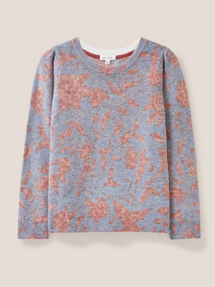 White Stuff KNITWEAR JULIE JUMPER Red Multi 8211 Women White Stuff KNITWEAR JULIE JUMPER Red Multi 8211 Women