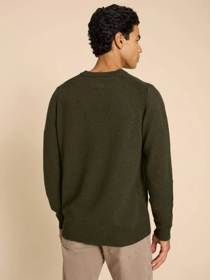 White Stuff KNITWEAR Lambswool V Neck Dark Green 8211 Men White Stuff KNITWEAR Lambswool V Neck Dark Green 8211 Men