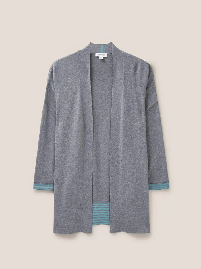 White Stuff KNITWEAR LAURA LONGLINE CARDI Grey Marl 8211 Women White Stuff KNITWEAR LAURA LONGLINE CARDI Grey Marl 8211 Women