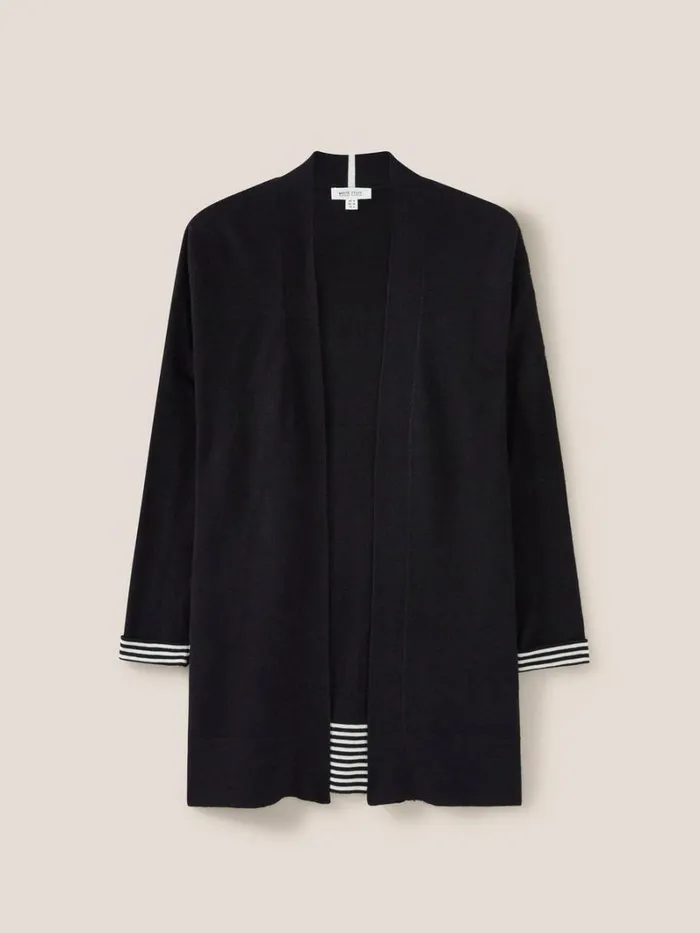 White Stuff KNITWEAR LAURA LONGLINE CARDI Pure Black 8211 Women White Stuff KNITWEAR LAURA LONGLINE CARDI Pure Black 8211 Women