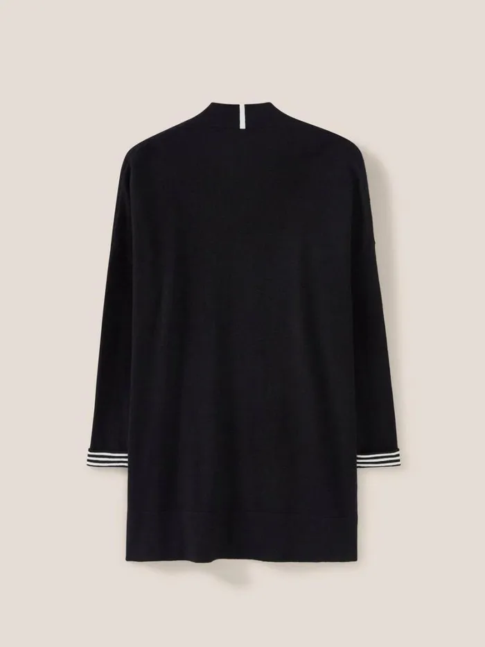 White Stuff KNITWEAR LAURA LONGLINE CARDI Pure Black 8211 Women White Stuff KNITWEAR LAURA LONGLINE CARDI Pure Black 8211 Women