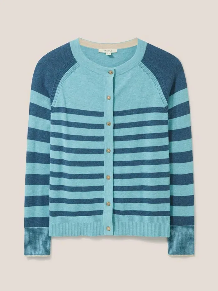 White Stuff KNITWEAR LULU CARDI Blue Multi 8211 Women White Stuff KNITWEAR LULU CARDI Blue Multi 8211 Women