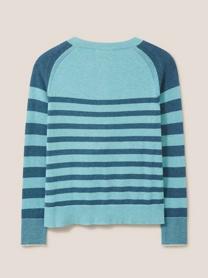 White Stuff KNITWEAR LULU CARDI Blue Multi 8211 Women White Stuff KNITWEAR LULU CARDI Blue Multi 8211 Women