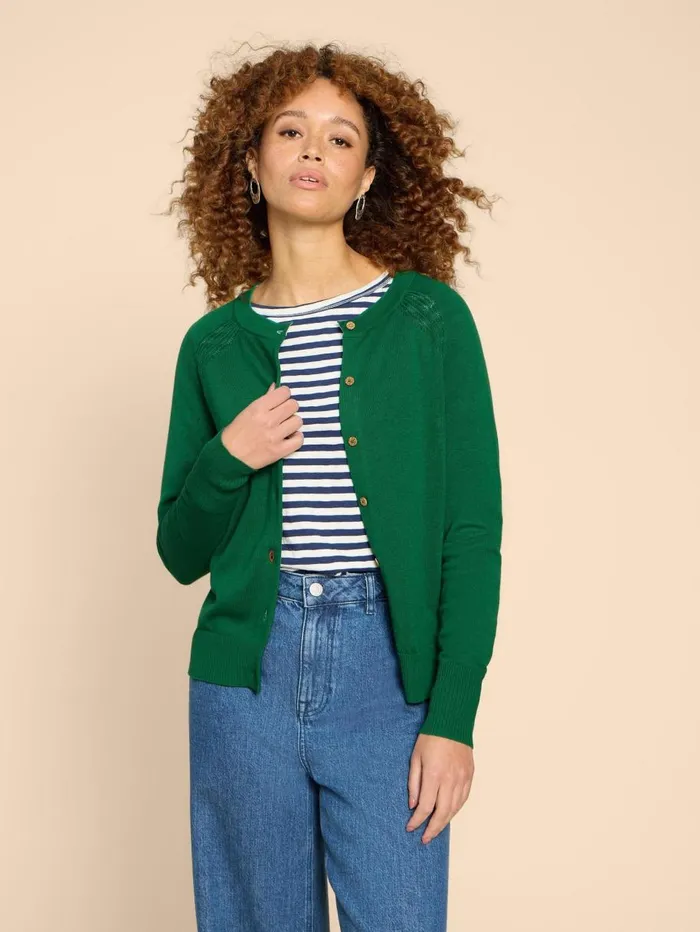 White Stuff KNITWEAR LULU CARDI Bright Green 8211 Women White Stuff KNITWEAR LULU CARDI Bright Green 8211 Women