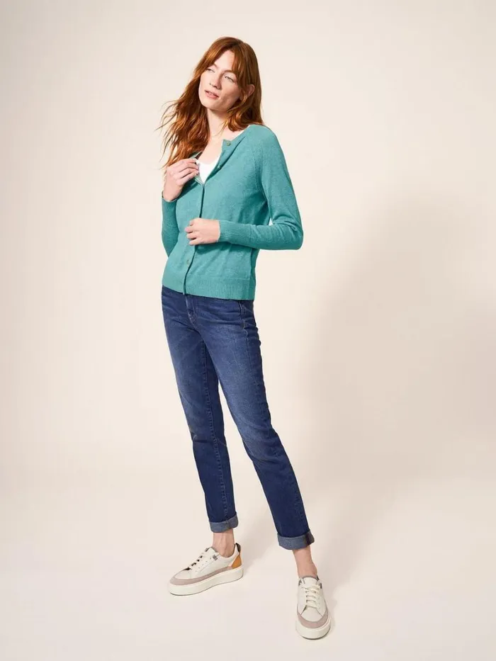 White Stuff KNITWEAR Lulu Knit Cardigan Mid Teal 8211 Women White Stuff KNITWEAR Lulu Knit Cardigan Mid Teal 8211 Women