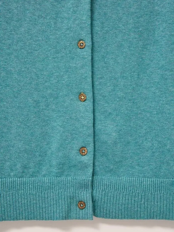 White Stuff KNITWEAR Lulu Knit Cardigan Mid Teal 8211 Women White Stuff KNITWEAR Lulu Knit Cardigan Mid Teal 8211 Women