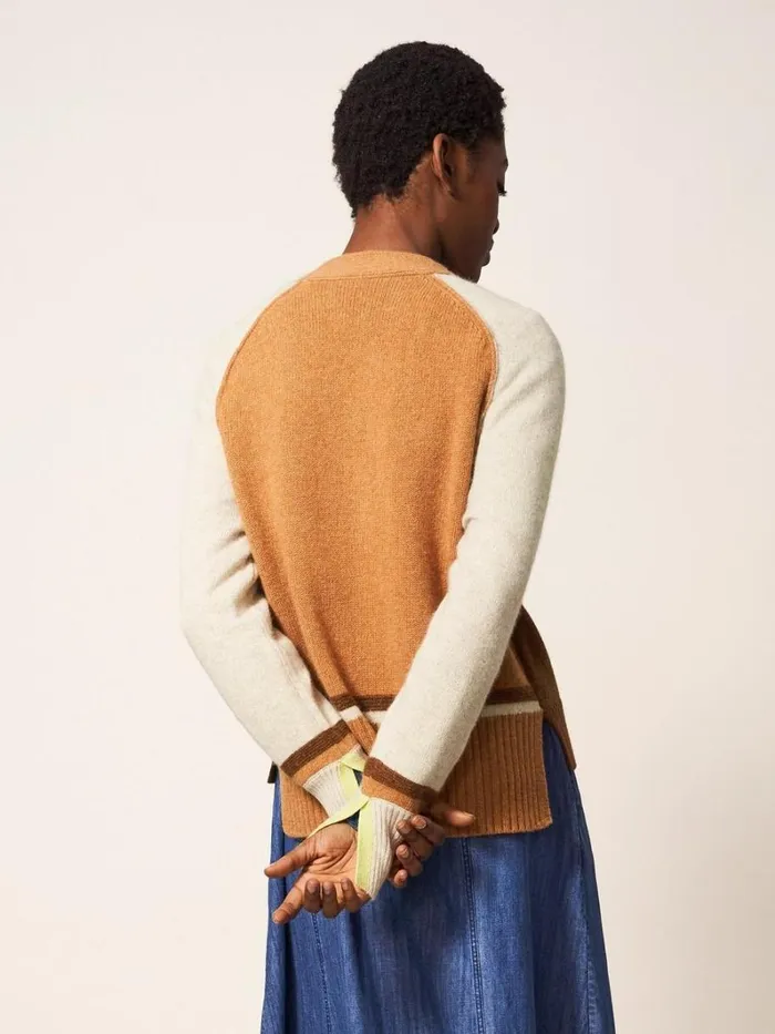 White Stuff KNITWEAR MARINA CARDI Brown Multi 8211 Women White Stuff KNITWEAR MARINA CARDI Brown Multi 8211 Women