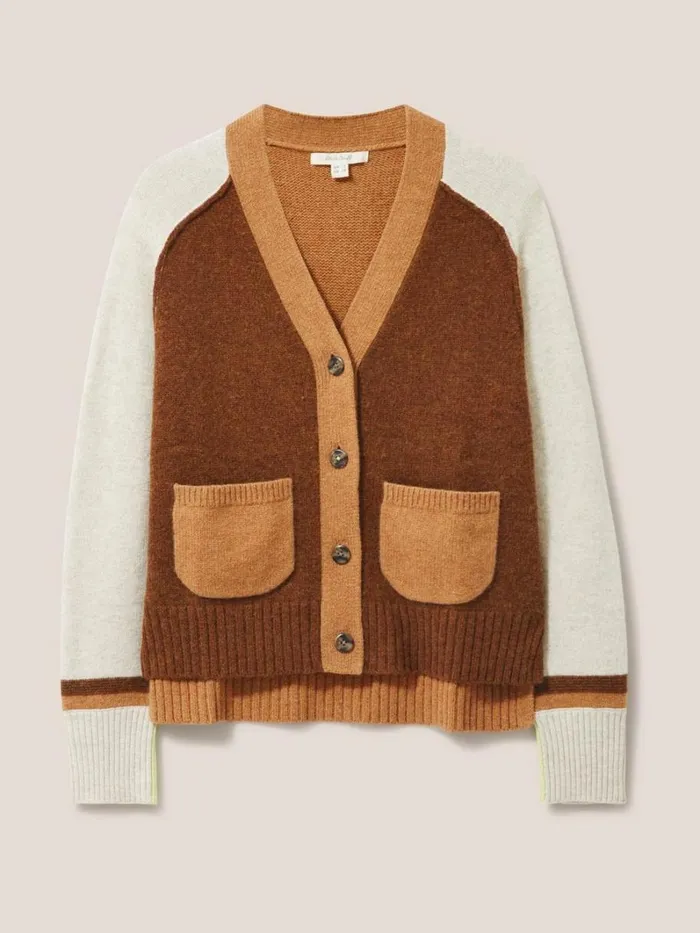 White Stuff KNITWEAR MARINA CARDI Brown Multi 8211 Women White Stuff KNITWEAR MARINA CARDI Brown Multi 8211 Women