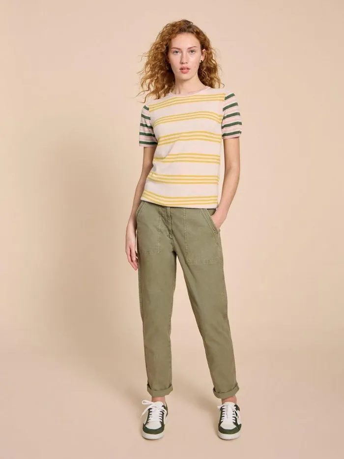 White Stuff KNITWEAR MERINO WOOL CREW TEE JUMPER Natural Multi 8211 Women White Stuff KNITWEAR MERINO WOOL CREW TEE JUMPER Natural Multi 8211 Women