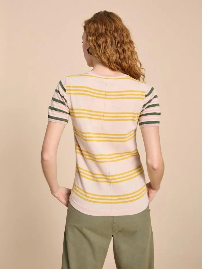 White Stuff KNITWEAR MERINO WOOL CREW TEE JUMPER Natural Multi 8211 Women White Stuff KNITWEAR MERINO WOOL CREW TEE JUMPER Natural Multi 8211 Women