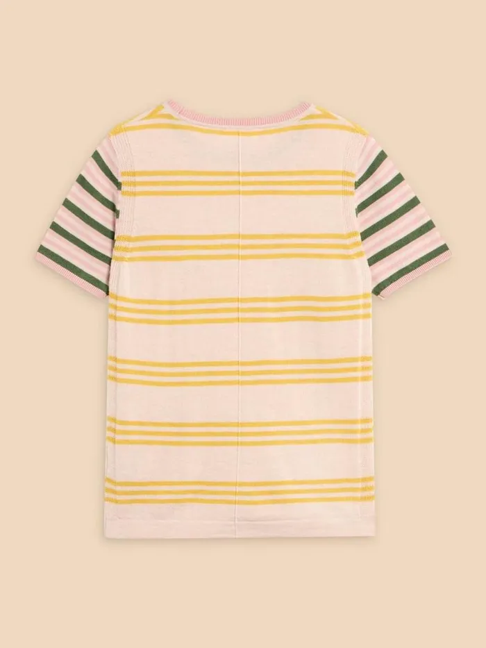 White Stuff KNITWEAR MERINO WOOL CREW TEE JUMPER Natural Multi 8211 Women White Stuff KNITWEAR MERINO WOOL CREW TEE JUMPER Natural Multi 8211 Women