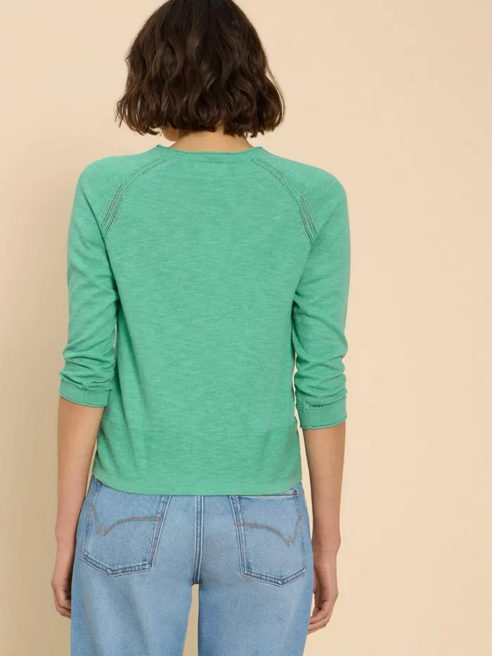 White Stuff KNITWEAR NARIA V NECK CARDI Mid Teal 8211 Women White Stuff KNITWEAR NARIA V NECK CARDI Mid Teal 8211 Women