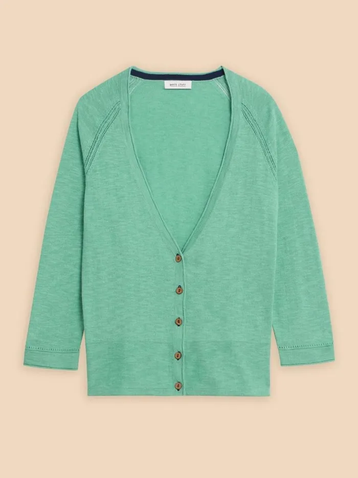 White Stuff KNITWEAR NARIA V NECK CARDI Mid Teal 8211 Women White Stuff KNITWEAR NARIA V NECK CARDI Mid Teal 8211 Women