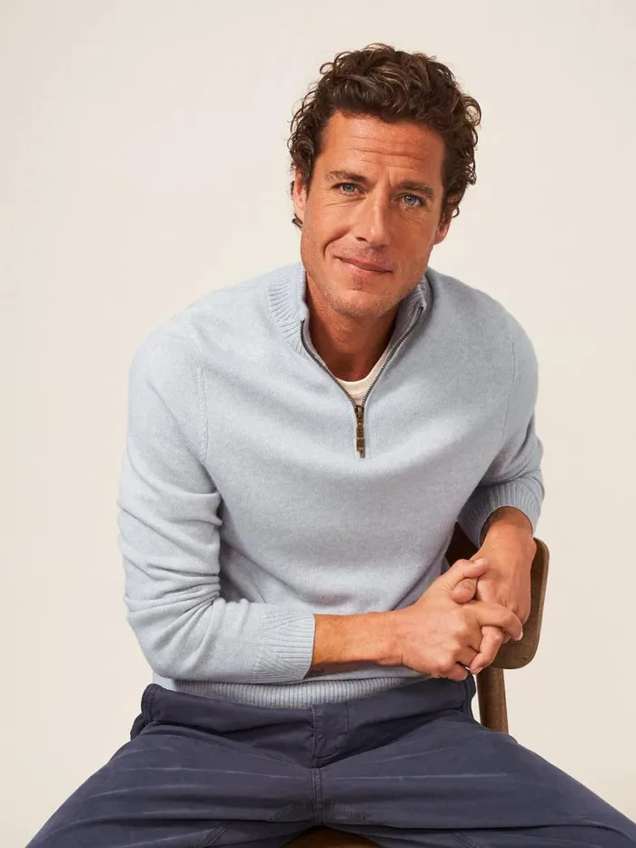 White Stuff KNITWEAR Newport Merino Funnel Light Grey 8211 Men