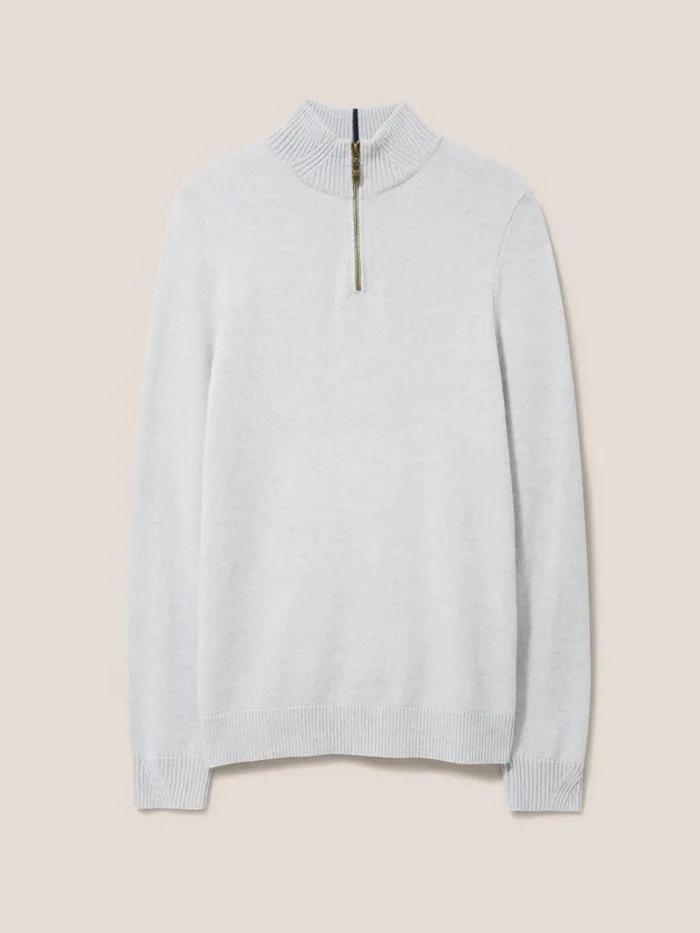 White Stuff KNITWEAR Newport Merino Funnel Light Grey 8211 Men White Stuff KNITWEAR Newport Merino Funnel Light Grey 8211 Men
